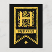 Harry Potter | Hufflepuff Monogram Banner Briefkaart (Voorkant)