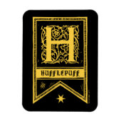 Harry Potter | Hufflepuff Monogram Banner Magneet (Verticaal)