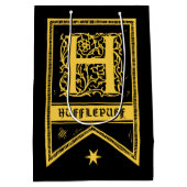 Harry Potter | Hufflepuff Monogram Banner Medium Cadeauzakje (Achterkant)