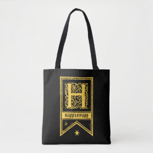 Harry Potter Hufflepuff Monogram Banner Tote Bag