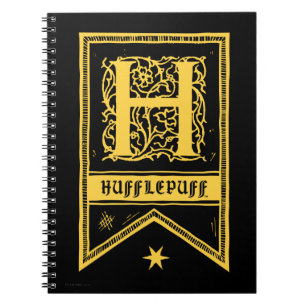Harry Potter Hufflepuff Monogram Vlag Notitieboek
