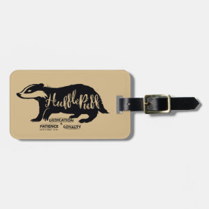 Harry Potter HUFFLEPUFF™ Silhouet Typografie Bagagelabel