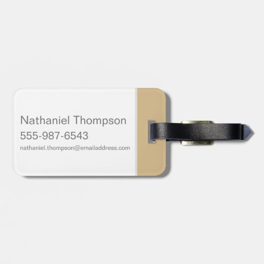 Harry Potter | HUFFLEPUFF™ Silhouet Typografie Bagagelabel (Achterkant horizontaal)