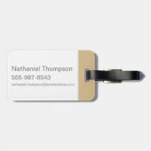 Harry Potter | HUFFLEPUFF™ Silhouette Typografie Bagagelabel (Achterkant horizontaal)