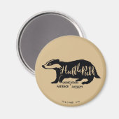 Harry Potter | HUFFLEPUFF™ Silhouette Typografie Magneet (Voorkant / Achterkant)