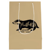 Harry Potter | HUFFLEPUFF™ Silhouette Typografie Medium Cadeauzakje (Achterkant)