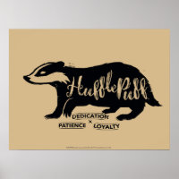 Harry Potter| HUFFLEPUFF™ Silhouette Typografie