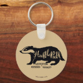 Harry Potter | HUFFLEPUFF™ Silhouette Typografie Sleutelhanger (Voorkant)