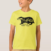 Harry Potter | HUFFLEPUFF™ Silhouette Typografie T-shirt (Voorkant)