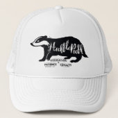 Harry Potter | HUFFLEPUFF™ Silhouette Typografie Trucker Pet (Voorkant)