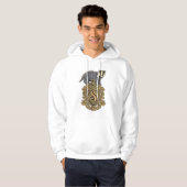 Harry Potter | Hufflepuff Wapen met Das Hoodie (Voorkant volledig)