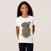 Harry Potter | Hufflepuff Wapen met Das T-shirt (Voorkant volledig)