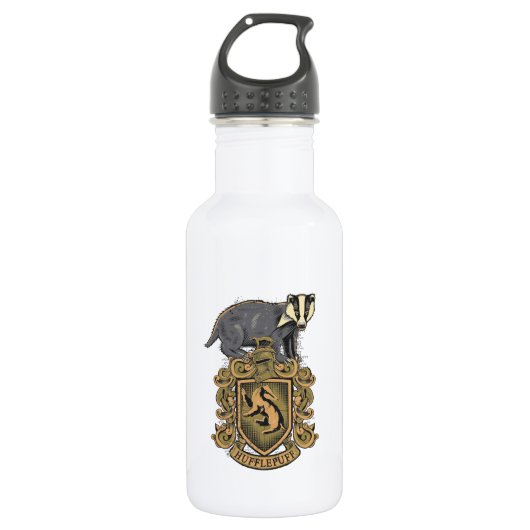Harry Potter | Hufflepuff Wapen met Das Waterfles (Voorkant)