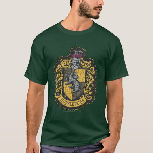 Harry Potter | Hufflepuff Wapen Patch T-shirt (Voorkant)