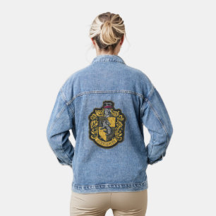 Harry Potter Hufflepuff Wapenschild Patch Denim Jacket