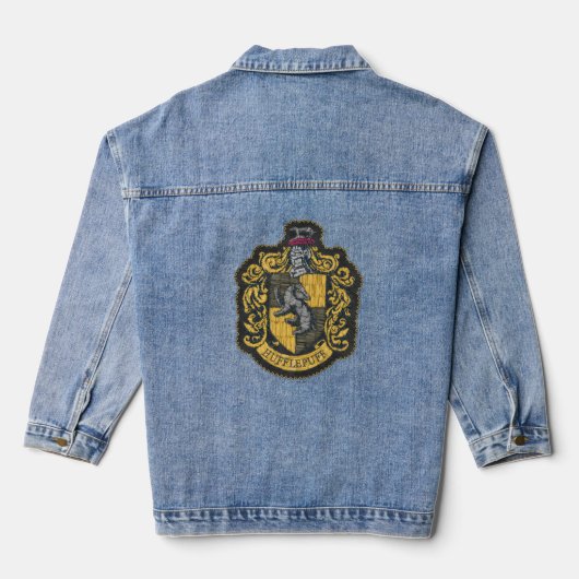 Harry Potter | Hufflepuff Wapenschild Patch Denim Jacket (Achterkant)