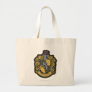 Harry Potter   Hufflepuff Wapenschild Patch Grote Tote Bag