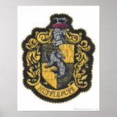 Harry Potter | Hufflepuff Wapenschild Patch Poster (Voorkant)