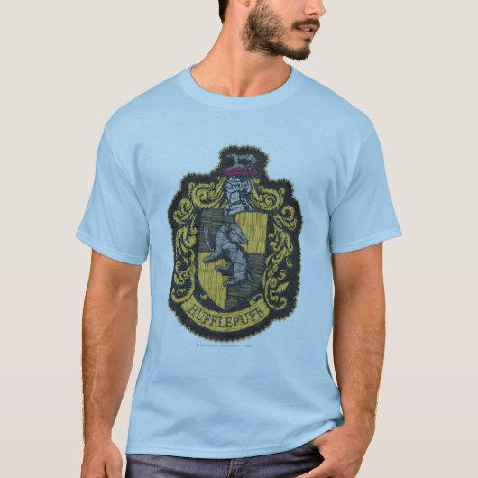 Harry Potter | Hufflepuff Wapenschild Patch T-shirt (Voorkant)