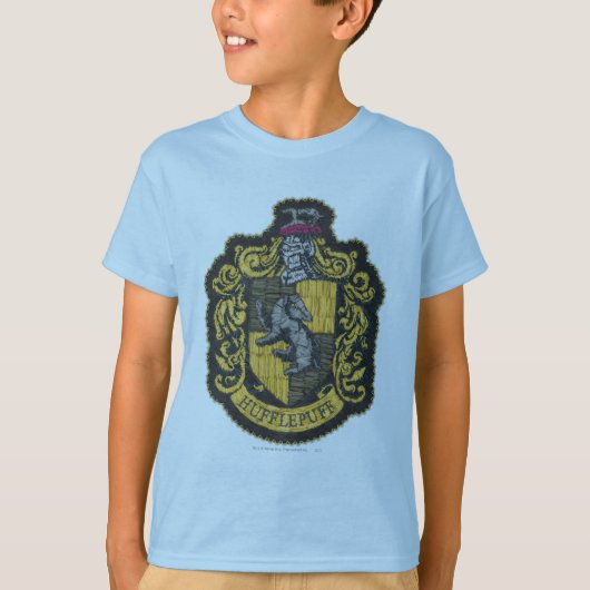 Harry Potter | Hufflepuff Wapenschild Patch T-shirt (Voorkant)