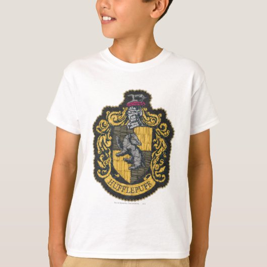Harry Potter | Hufflepuff Wapenschild Patch T-shirt (Voorkant)