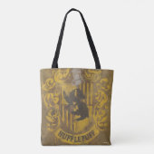 Harry Potter | Hufflepuff Wapenspreuk Spuitverf Tote Bag (Achterkant)