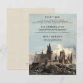 Harry Potter Huwelijk | Details van het Kasteel va Informatiekaartje (Voorkant / Achterkant)