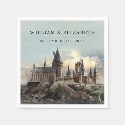 Harry Potter | Huwelijk in het Kasteel van Hogwart Servet (Voorkant)