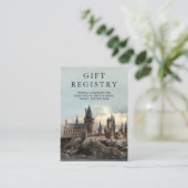 Harry Potter | Huwelijksregister Hogwarts Kasteel Informatiekaartje (Staand voorkant)