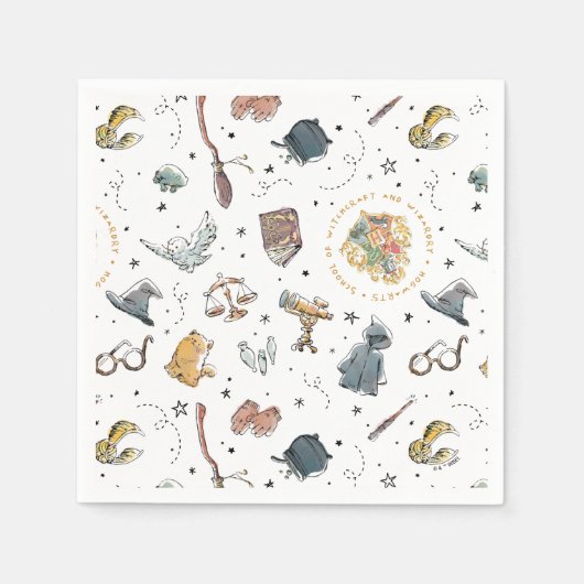 HARRY POTTER™ Iconen Patroon Servet (Voorkant)