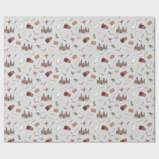 Harry Potter Icons Pattern - Baby shower Cadeaupapier (Vlak)