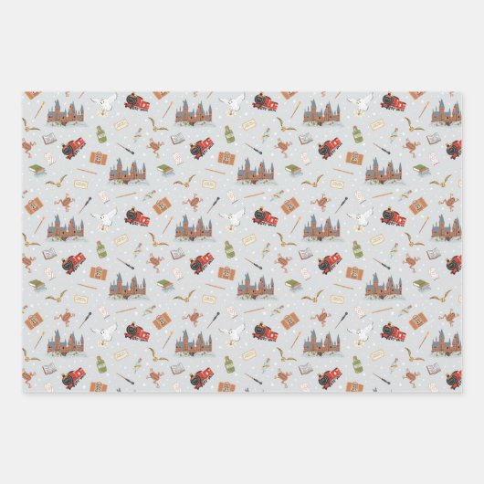 Harry Potter Icons Pattern - Baby shower Inpakpapier Vel (Voorkant 2)