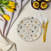 Harry Potter Icons Pattern - Baby shower Papieren Bordje