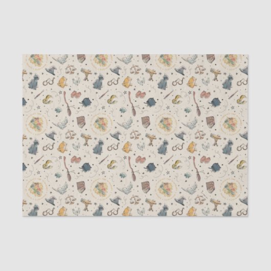 Harry Potter Icons Pattern - Baby shower Tissuepapier (Voorkant)