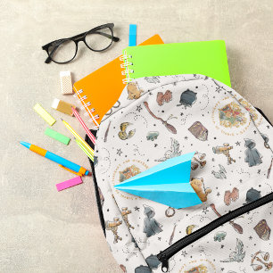 Harry Potter Icons Pattern Bedrukte Rugzak