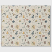 Harry Potter Icons Pattern - Birthday Cadeaupapier (Vlak)