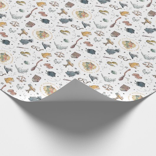Harry Potter Icons Pattern - Birthday Cadeaupapier (Hoek)