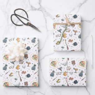 Harry Potter Icons Pattern - Birthday Inpakpapier Vel