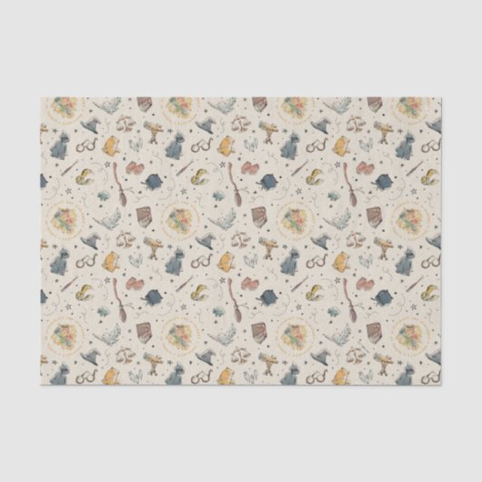 Harry Potter Icons Pattern - Birthday Tissuepapier (Voorkant)