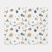 HARRY POTTER™ Icons Pattern Fleece Deken (Voorkant (Horizontaal))