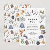 Harry Potter Icons Verjaardag Dank u Kaart (Voorkant / Achterkant)