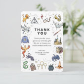 Harry Potter Icons Verjaardag Dank u Kaart (Staand voorkant)