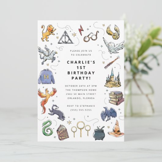 Harry Potter Icon's verjaardag Kaart (Staand voorkant)