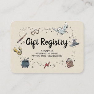 Harry Potter - Invoegen geschenkregister Informatiekaartje