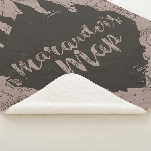 Harry Potter | Kaart HOGWARTS™ Castle Marauder Sherpa Deken (3/4)