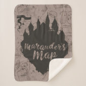Harry Potter | Kaart HOGWARTS™ Castle Marauder Sherpa Deken (Voorkant)