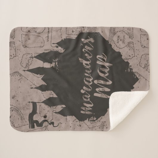 Harry Potter | Kaart HOGWARTS™ Castle Marauder Sherpa Deken (Voorkant (horizontaal))