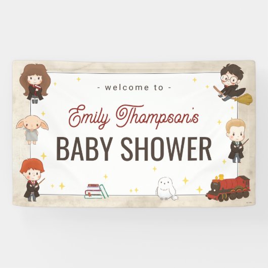 Harry Potter Karakter Magische Baby Shower Spandoek (Horizontaal)