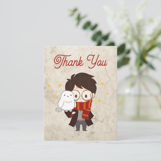 HARRY POTTER™ Karakter Magische Boog Verjaardag Bedankkaart (Staand voorkant)