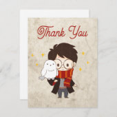 HARRY POTTER™ Karakter Magische Boog Verjaardag Bedankkaart (Voorkant / Achterkant)